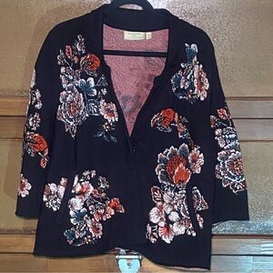 Moulinette Soeurs Black and Red Knit Top